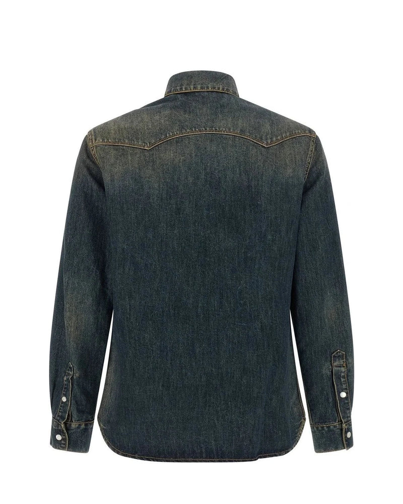 Fendi Dress Shirt in blue, Cotton — view 2