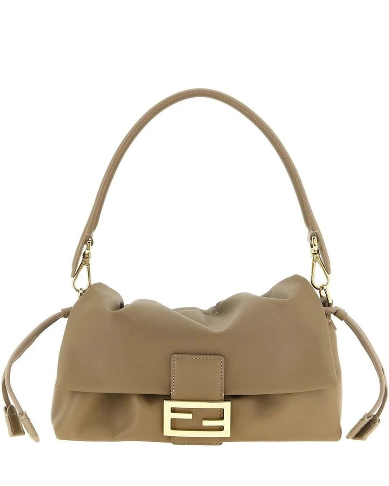 Fendi Hobo Bag in beige, Lamb Leather