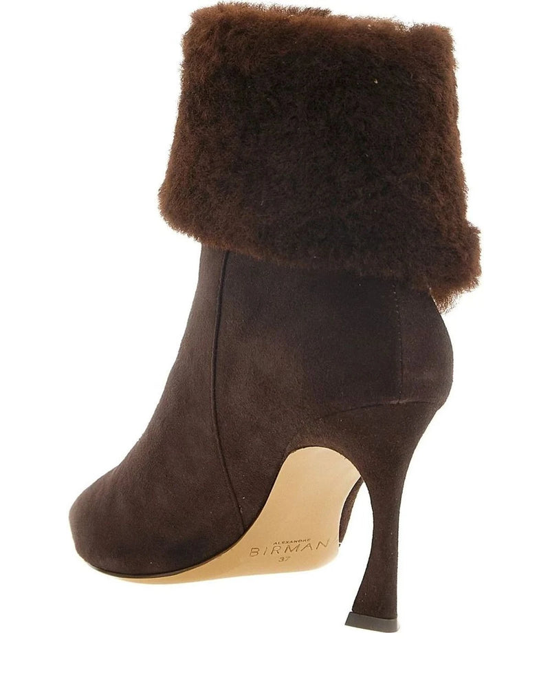 Alexandre Birman Ankle Boots in brown, Calfskin Leather — view 3