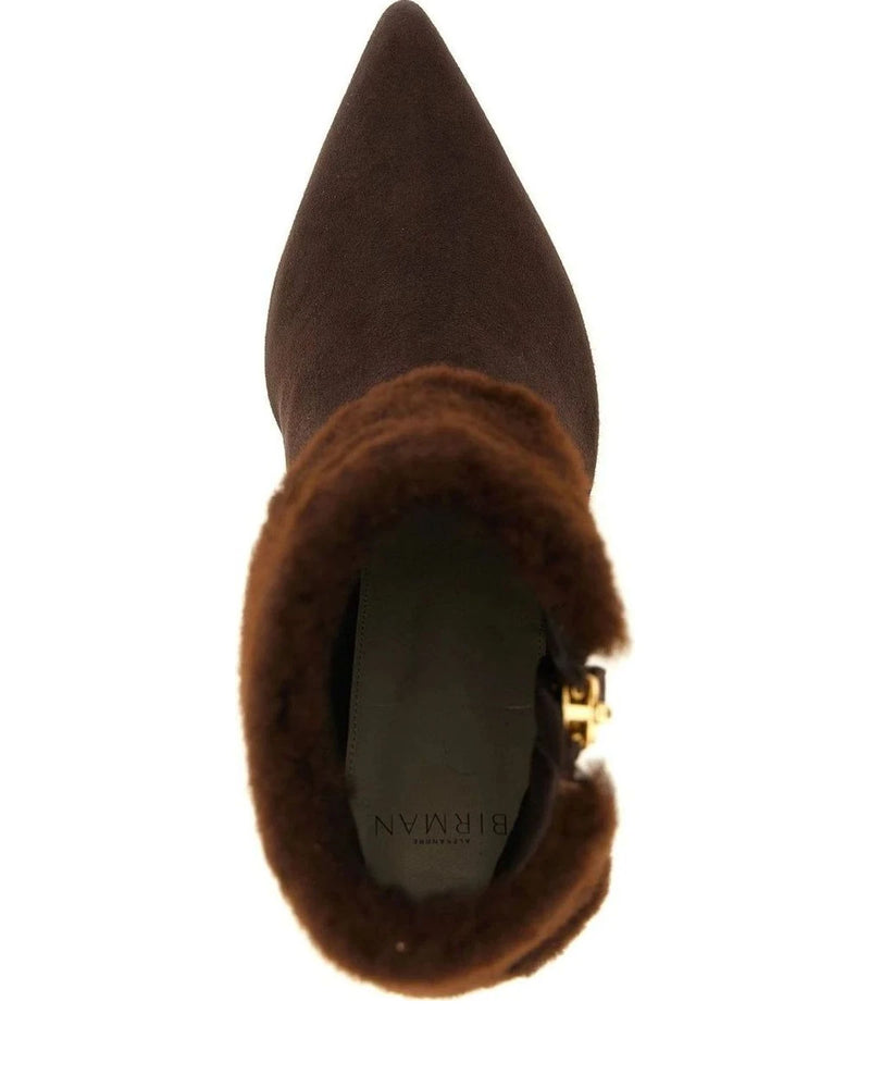 Alexandre Birman Ankle Boots in brown, Calfskin Leather — view 4