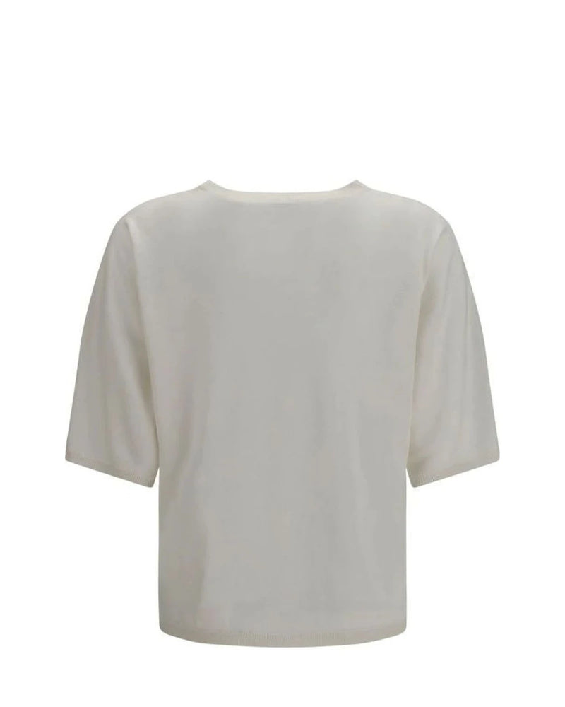 Brunello Cucinelli Sweater in white, Kashmir — view 2