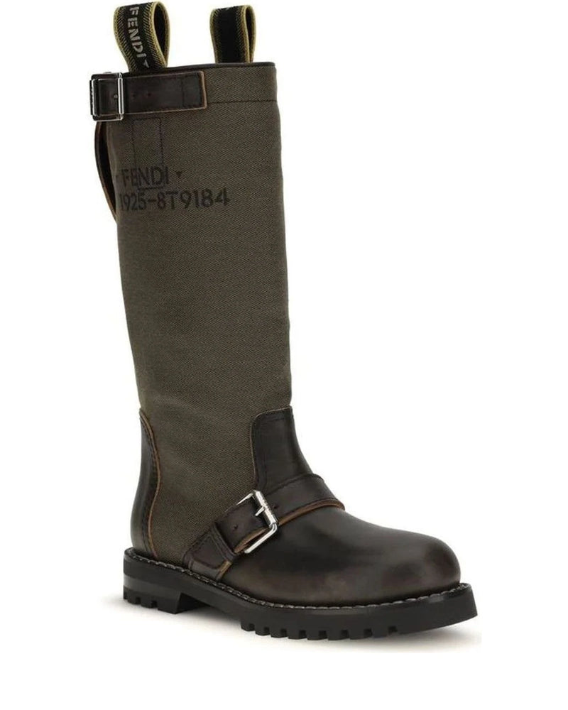 Fendi Boots in brown, Cotton — view 2