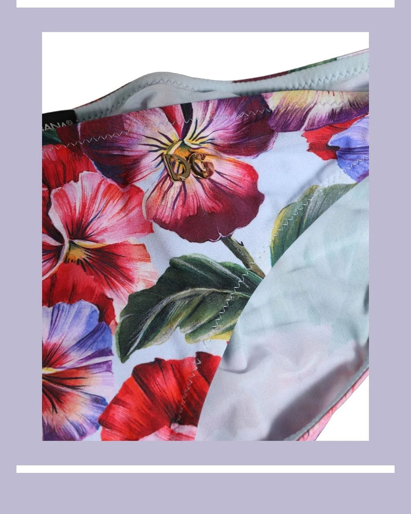 Dolce & Gabbana Classic Bikini in multicolor, Nylon — view 3