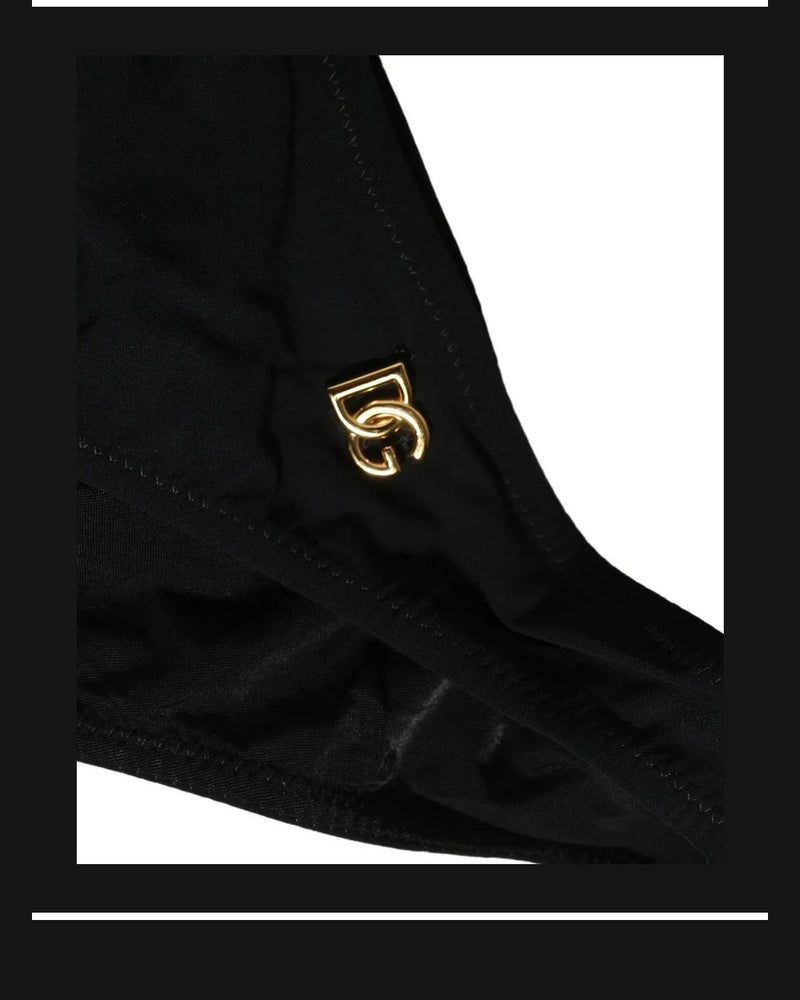 Dolce & Gabbana One-Piece Swimsuit in black, Nylon — view 3
