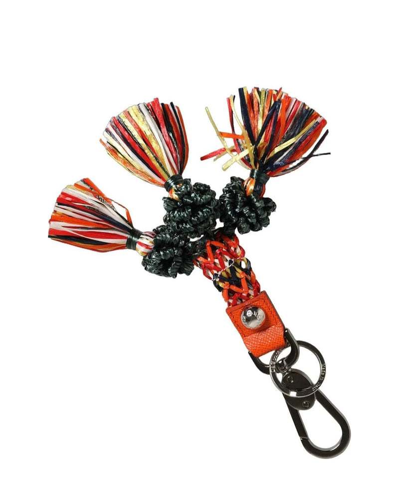 Dolce & Gabbana Keychain in multicolor, Raffia — view 2