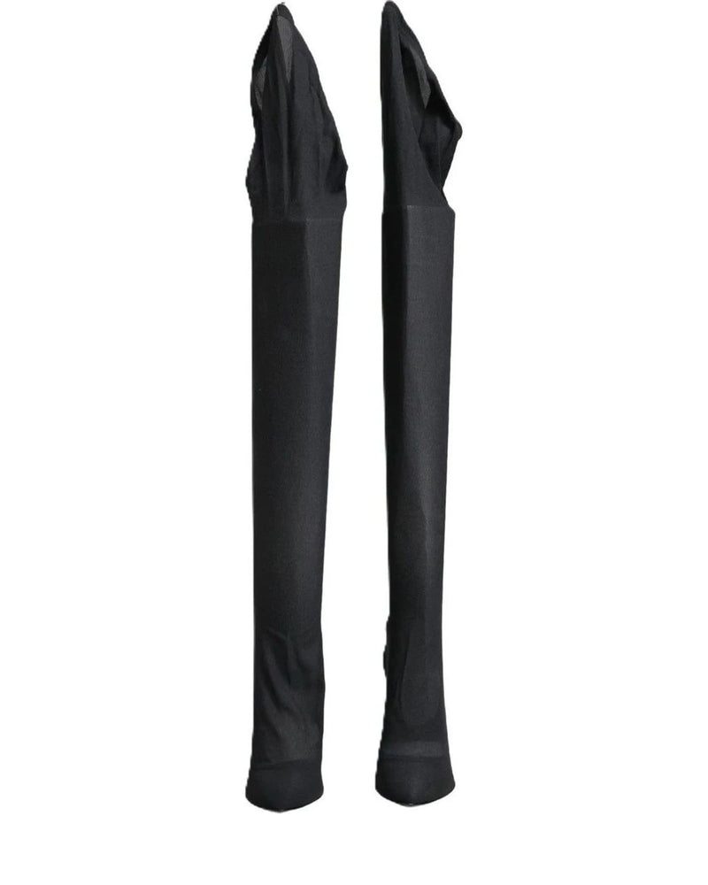 Dolce & Gabbana Knee High Boots in black, Elastane — view 3