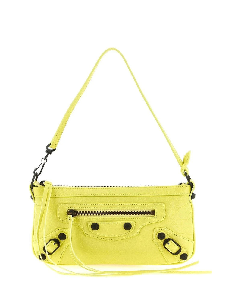 Balenciaga Shoulder Bag in yellow, Lamb Leather