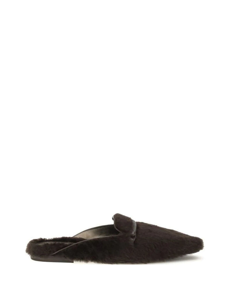 Brunello Cucinelli Ballet Flats in brown, Fur