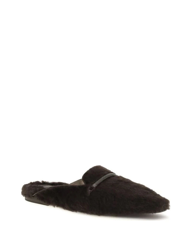 Brunello Cucinelli Ballet Flats in brown, Fur — view 2
