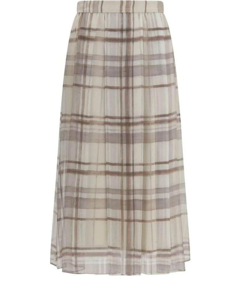 Brunello Cucinelli Skirt in beige, Silk