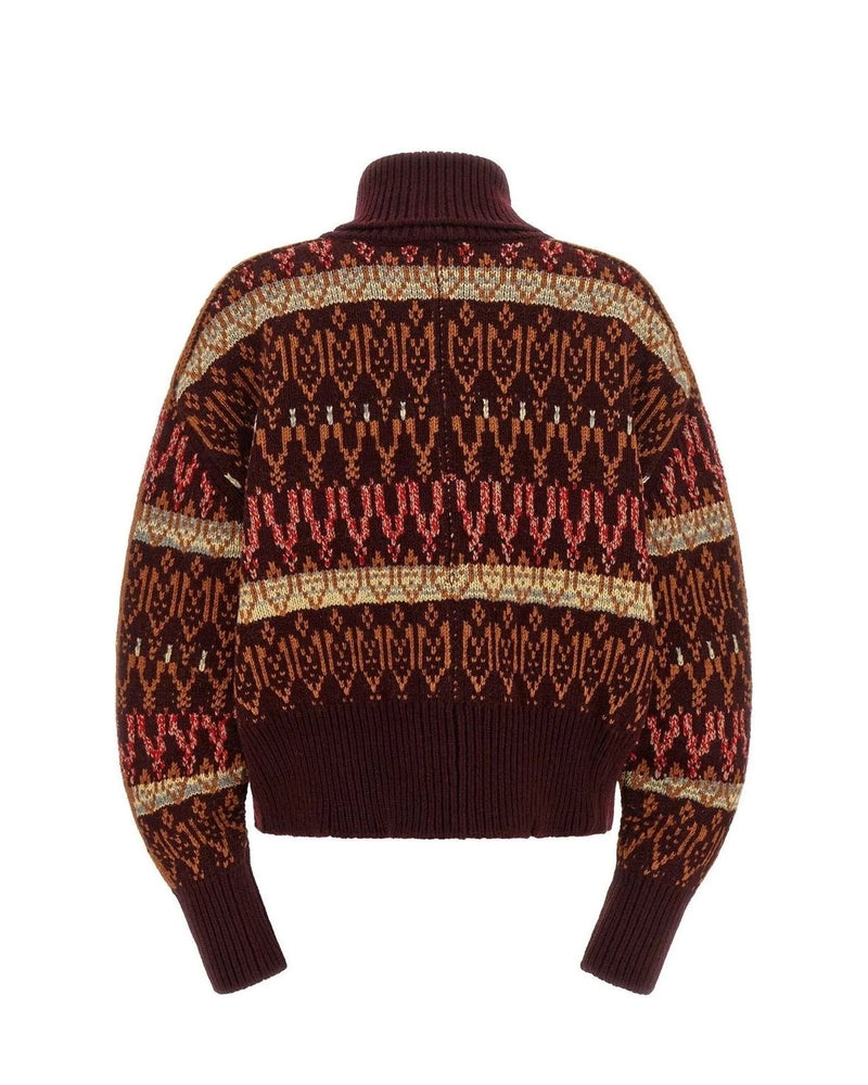 Dries Van Noten Cardigan in red, Wool — view 2
