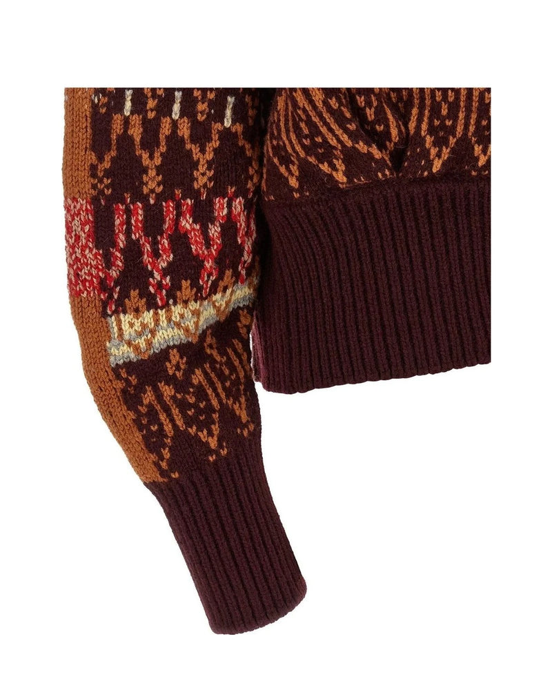 Dries Van Noten Cardigan in red, Wool — view 4