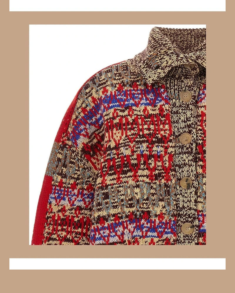 Dries Van Noten Sweater in multicolor, Wool — view 3
