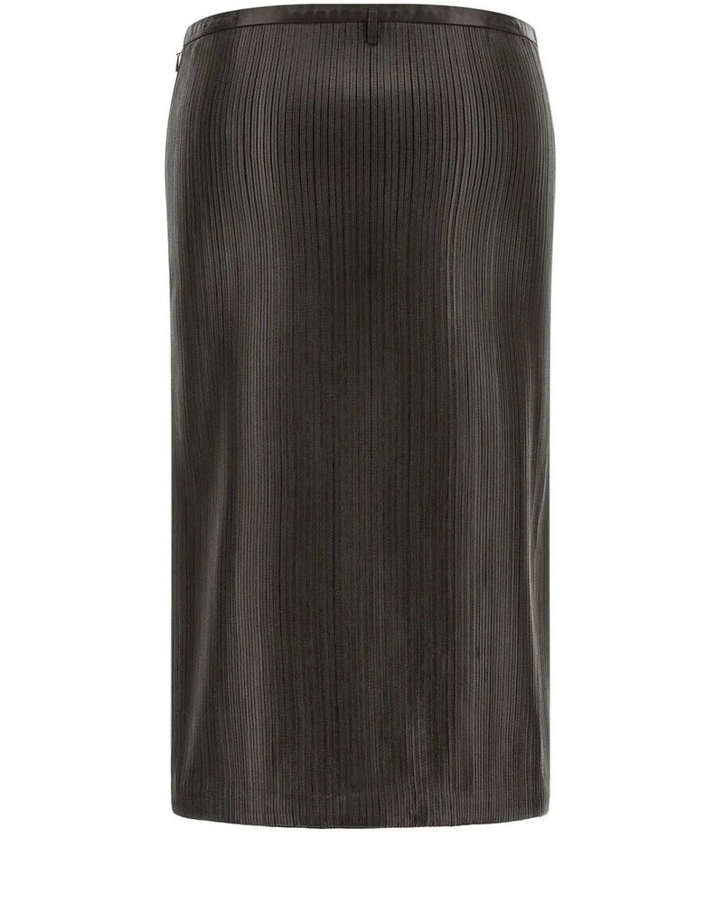 Tom Ford Skirt in brown, Lamb Leather — view 2