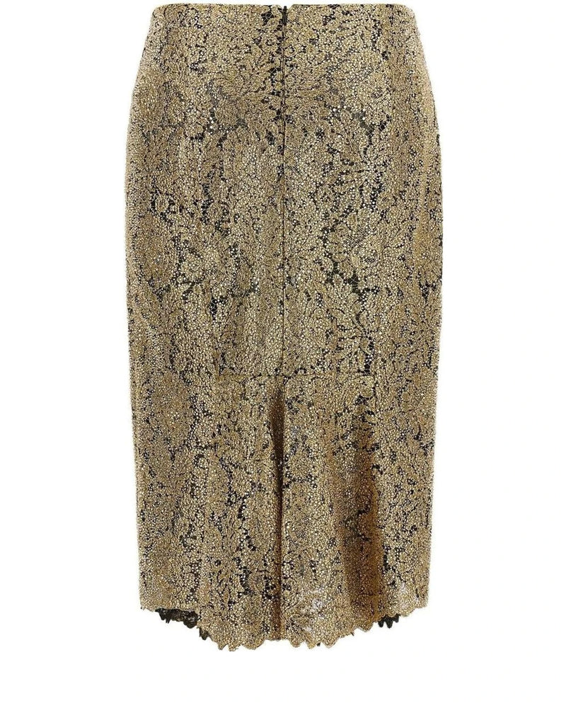 Ermanno Scervino Skirt in gold, Polyester — view 2