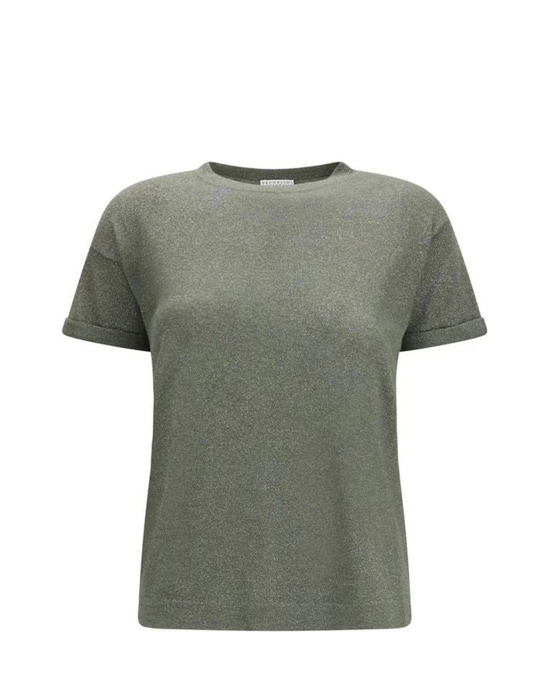 Brunello Cucinelli T-Shirt in green, Nylon