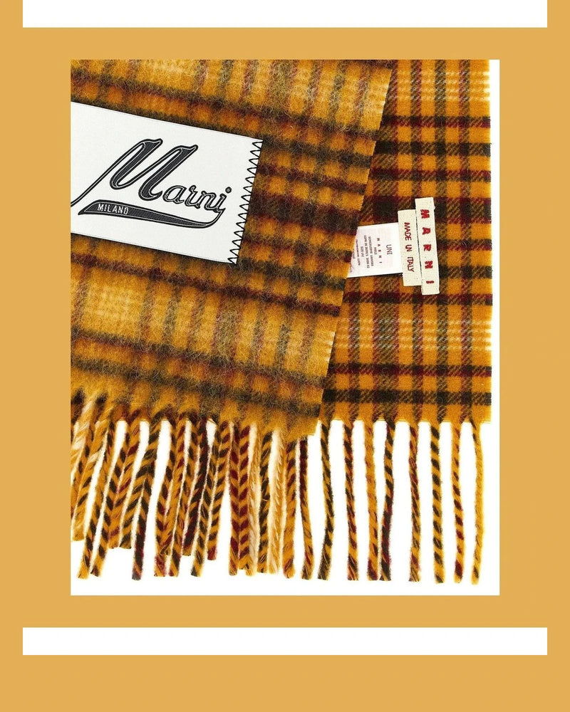 Marni Scarves & Shawl in yellow, Virgin Wool — view 3