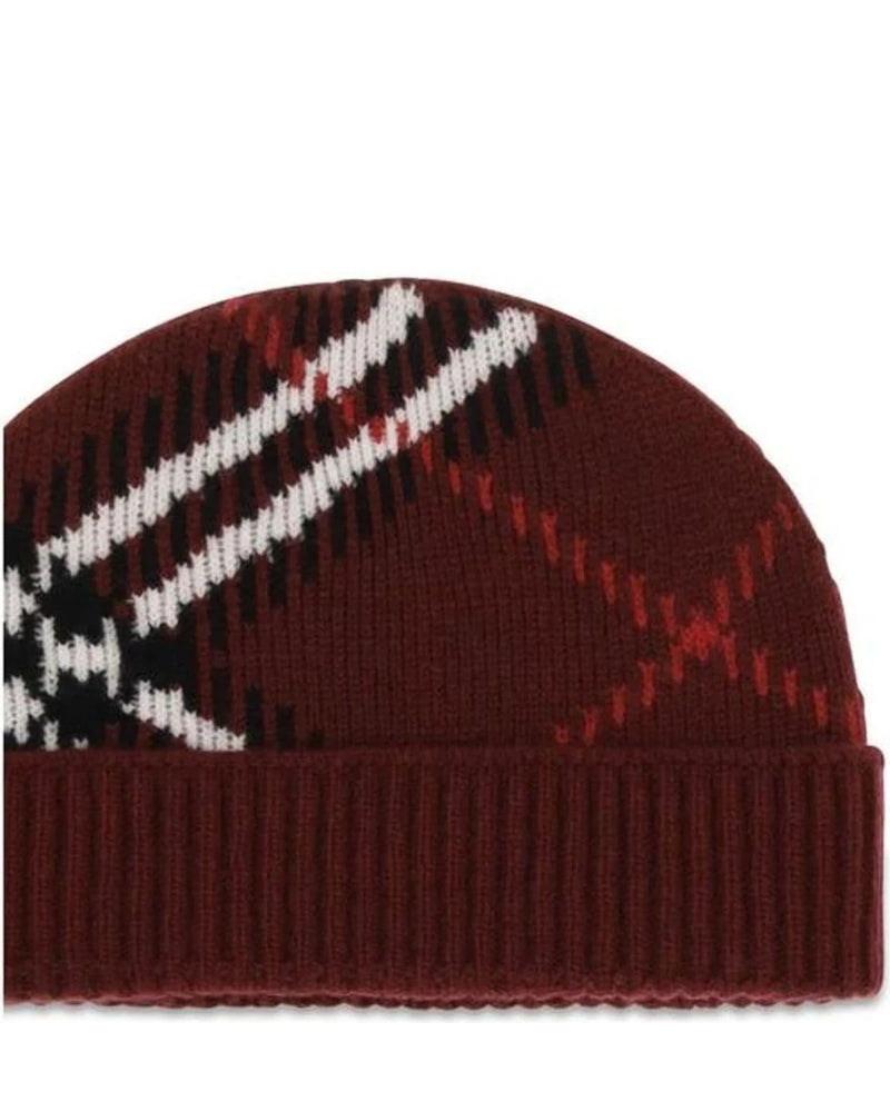Burberry Beanie in red, Kashmir — view 3
