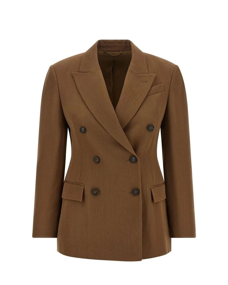 Brunello Cucinelli Blazer in brown, Virgin Wool