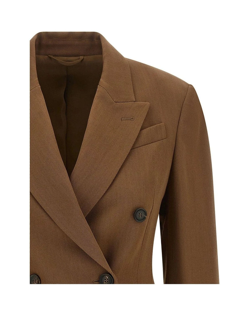 Brunello Cucinelli Blazer in brown, Virgin Wool — view 3
