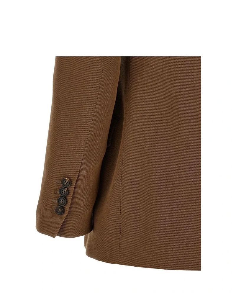 Brunello Cucinelli Blazer in brown, Virgin Wool — view 4