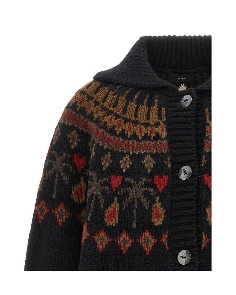 Alanui Cardigan in multicolor, Virgin Wool — view 3