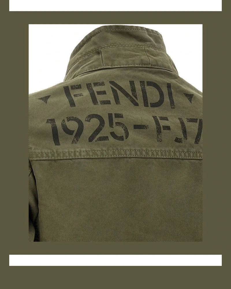Fendi Sport Jacket in green, Cotton — view 4