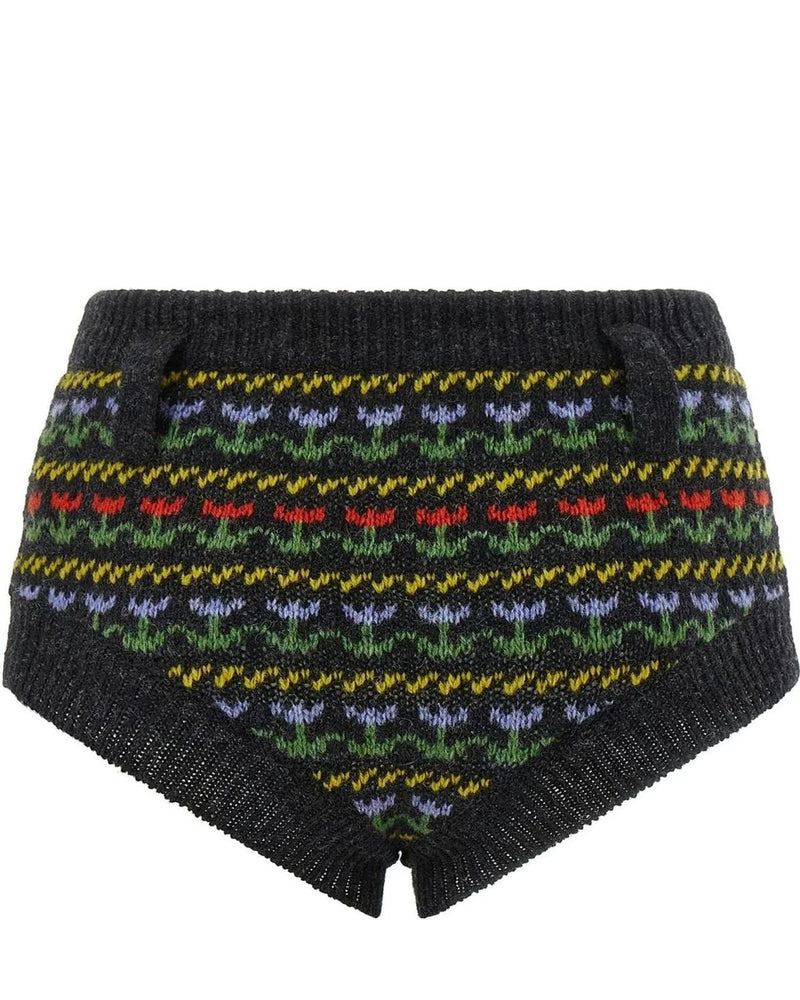 Marni Bermuda in gray, Virgin Wool — view 2