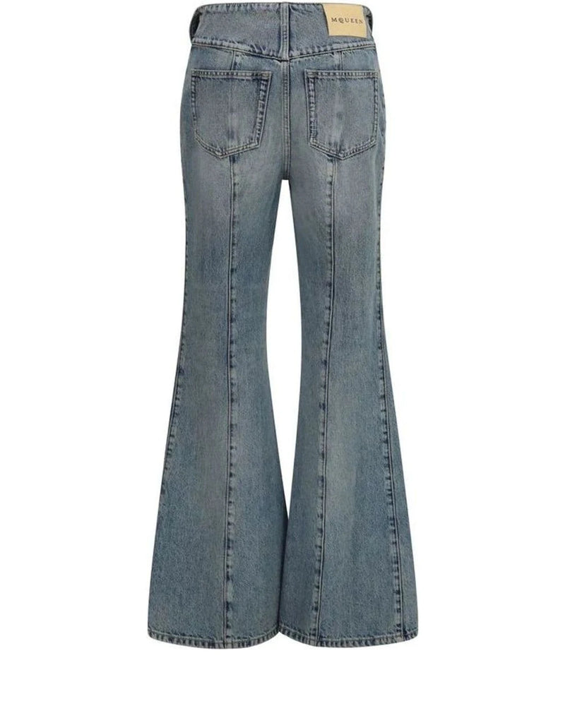 Alexander McQueen Jean in blue, Cotton — view 2