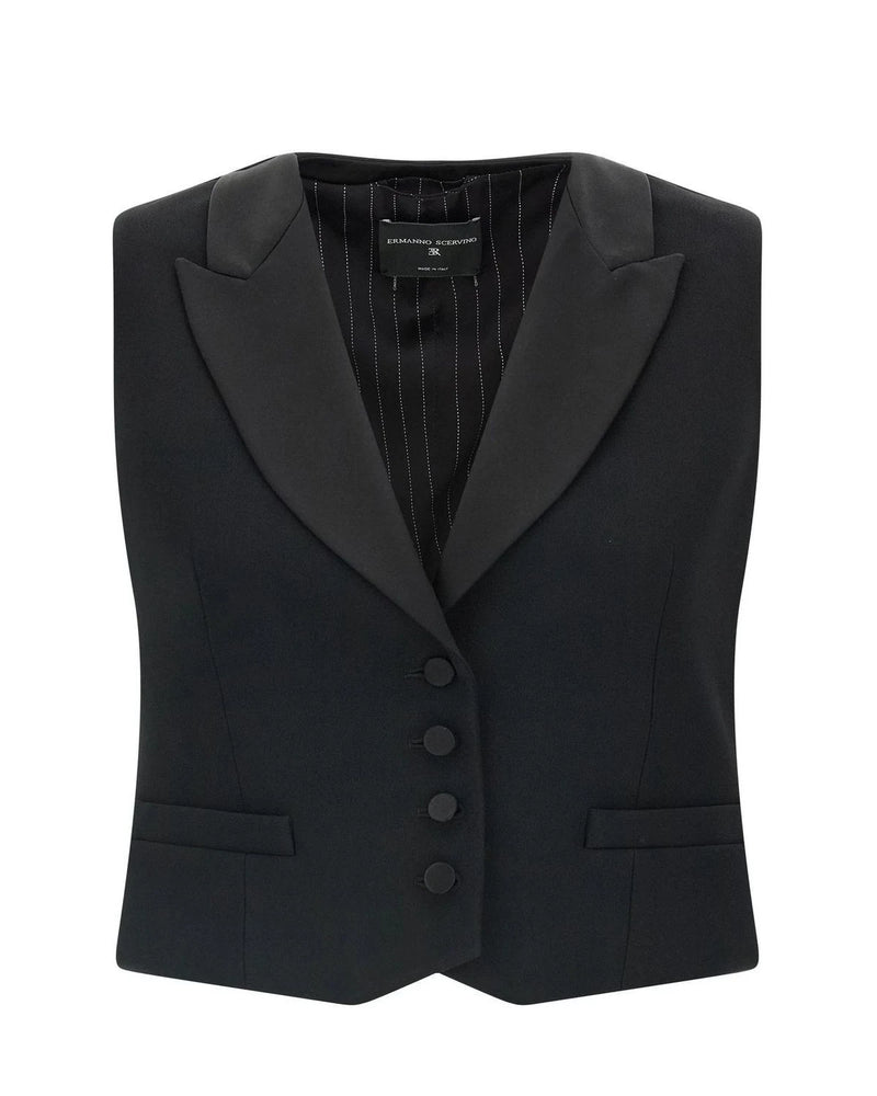 Ermanno Scervino Bolero Jacket in black, Viscose