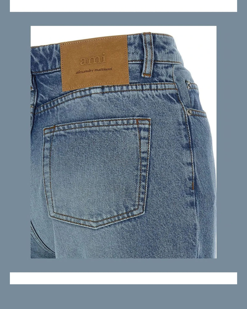 Ami Paris Jean in blue, Cotton — view 4