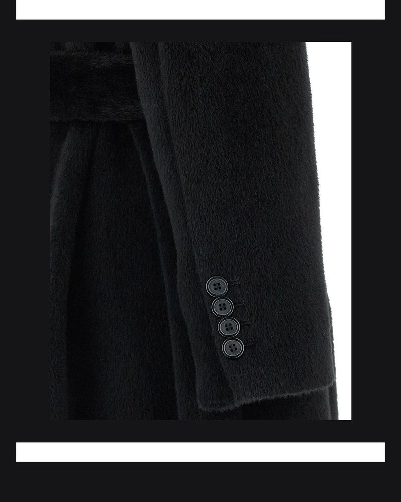 Dolce & Gabbana Wrap Coat in black — view 4