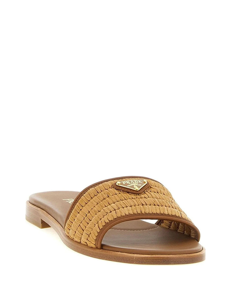 Prada Slides in brown, Viscose — view 2