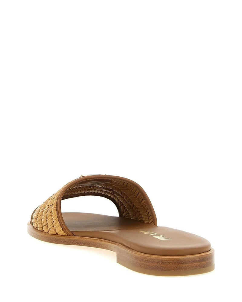 Prada Slides in brown, Viscose — view 3