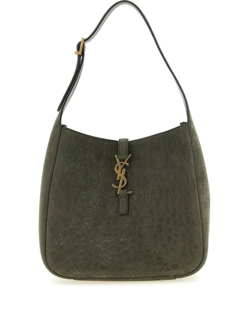 Saint Laurent Shoulder Bag in gray, Lamb Leather