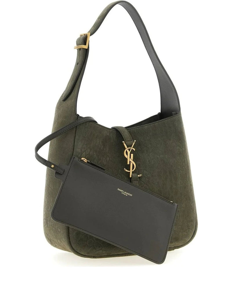 Saint Laurent Shoulder Bag in gray, Lamb Leather — view 3