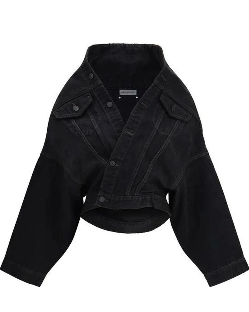 Balenciaga Trucker Jacket in black, Cotton
