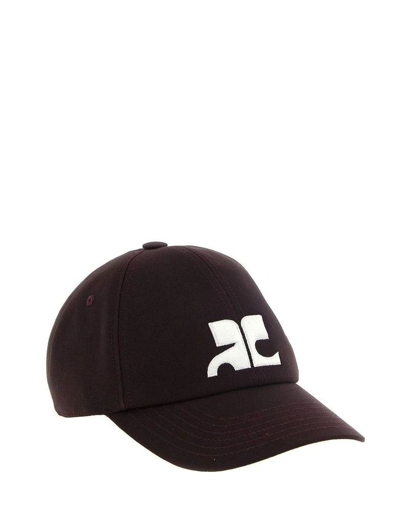 Courrèges Baseball Cap in red, Cotton — view 2