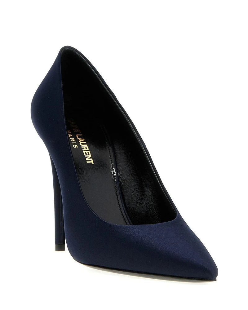Saint Laurent Pumps in navy, Polyester — view 2