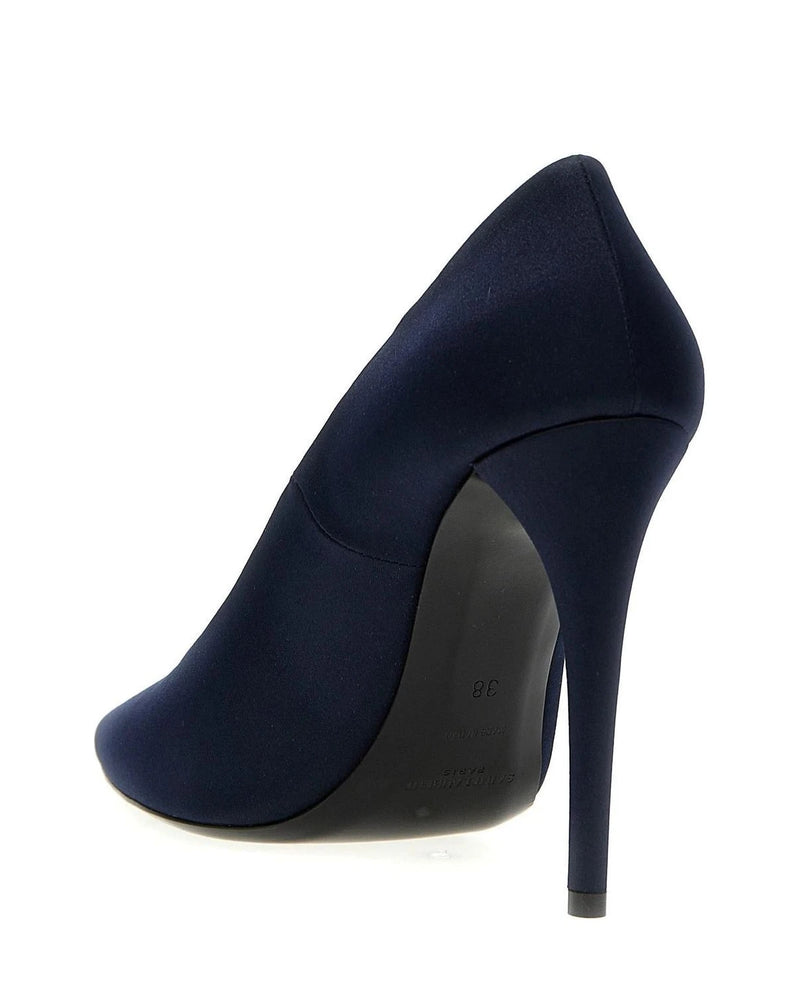 Saint Laurent Pumps in navy, Polyester — view 3