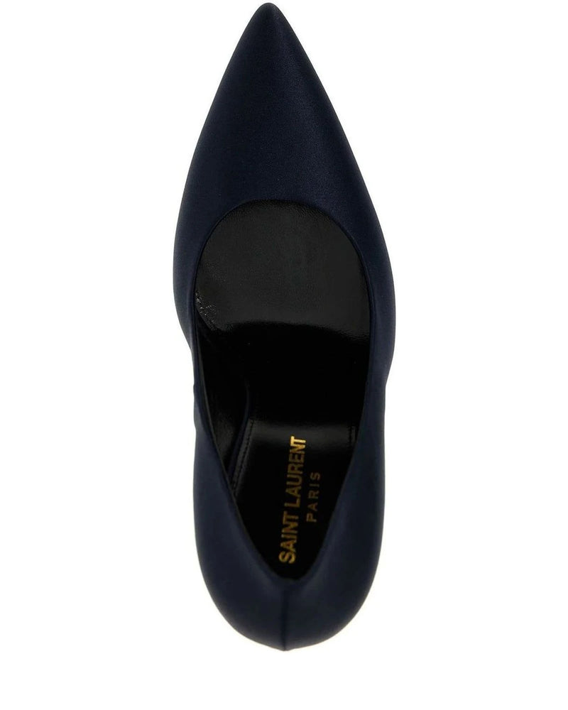 Saint Laurent Pumps in navy, Polyester — view 4