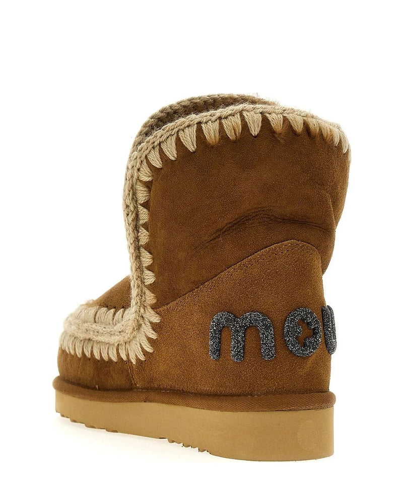Mou Ankle Boots in brown, Sheepskin Leather — view 3