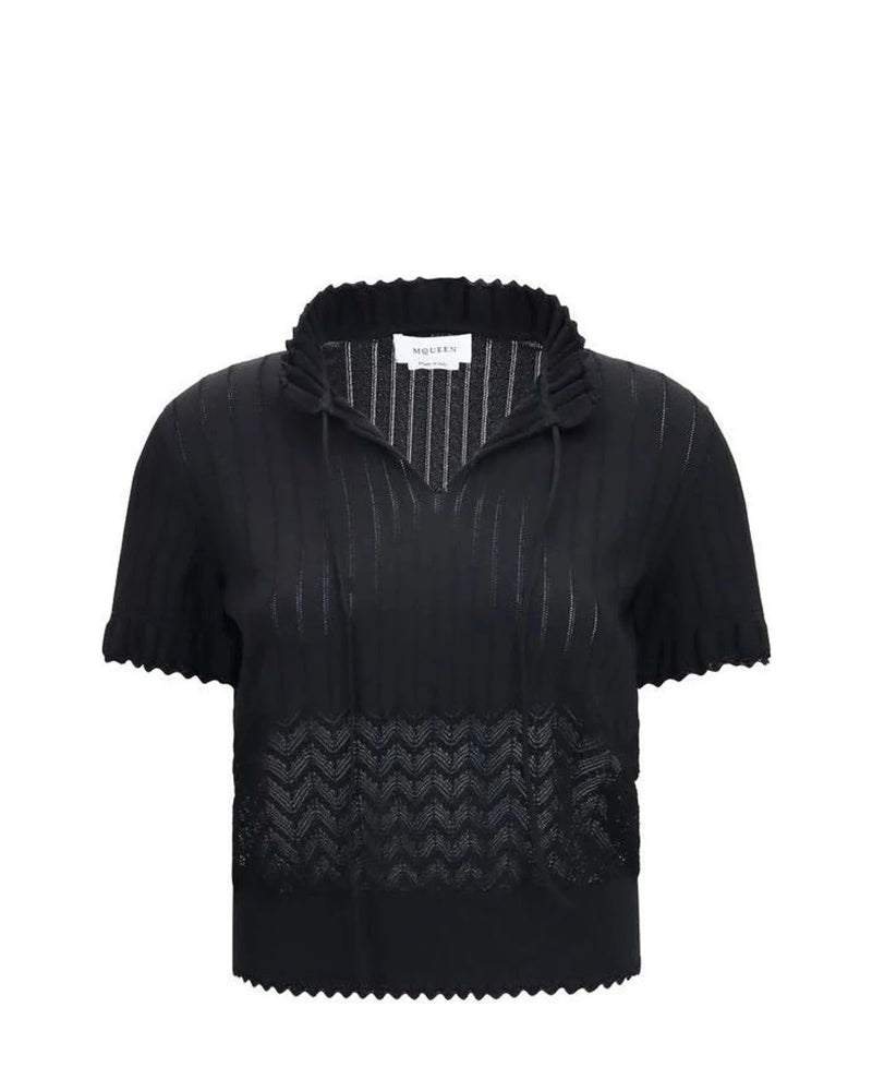 Alexander McQueen Blouse in black, Viscose