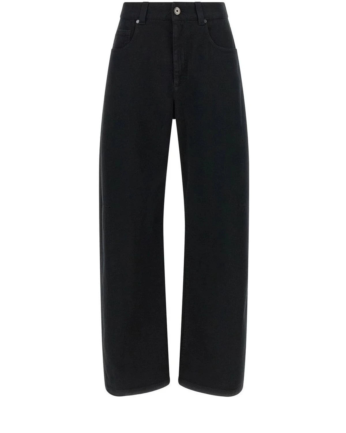Brunello Cucinelli High-Waisted Black Jeans