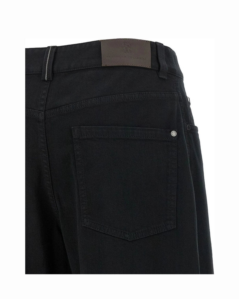 Brunello Cucinelli Jean in black, Cotton — view 4