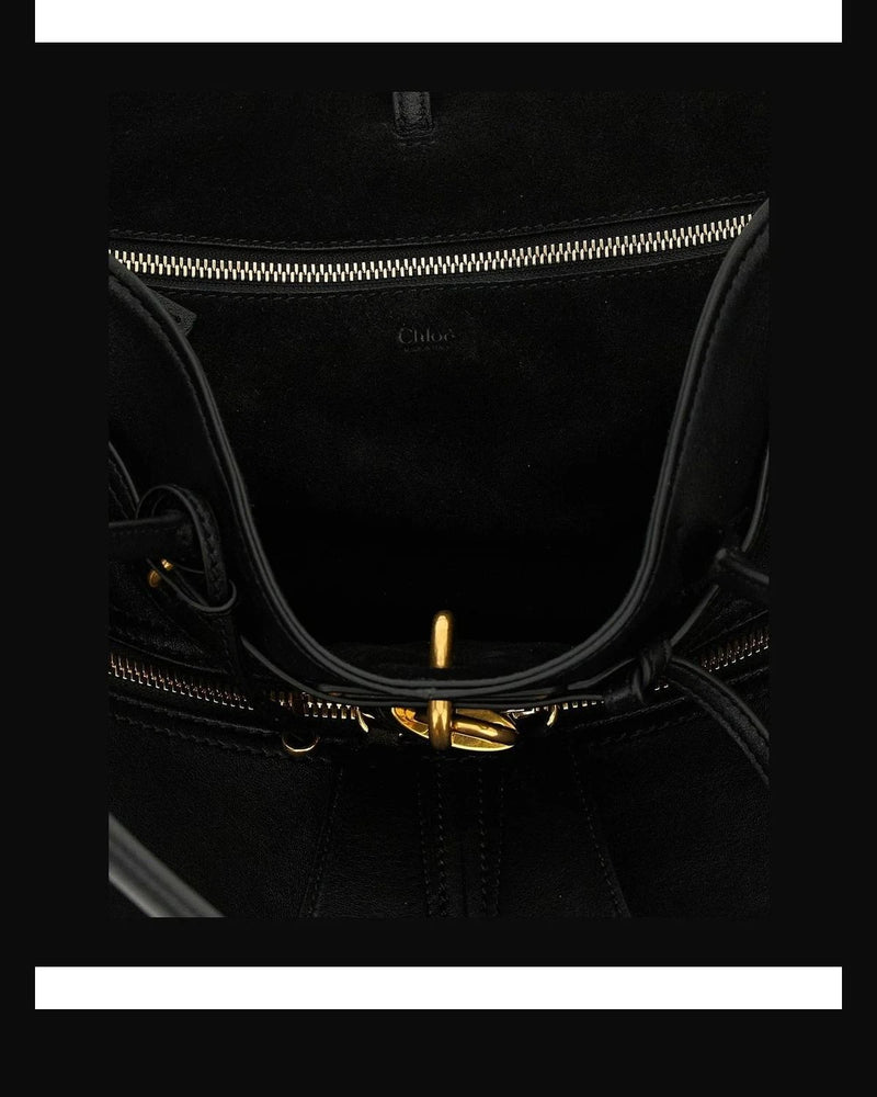 Chloé Shoulder Bag in black, Lamb Leather — view 4