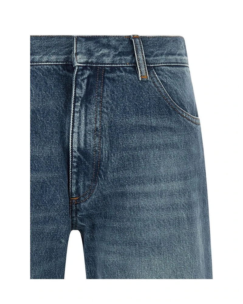 MM6 Maison Margiela Jean in blue, Cotton — view 3