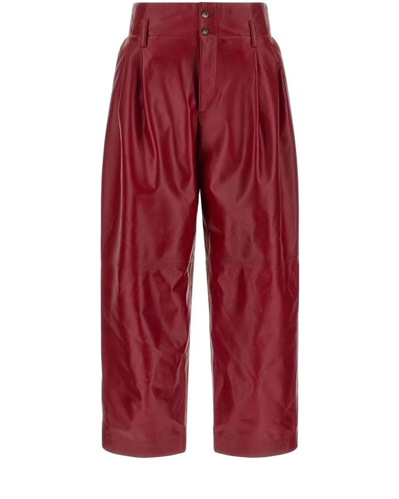 Alberta Ferretti Trouser in red, Polyester