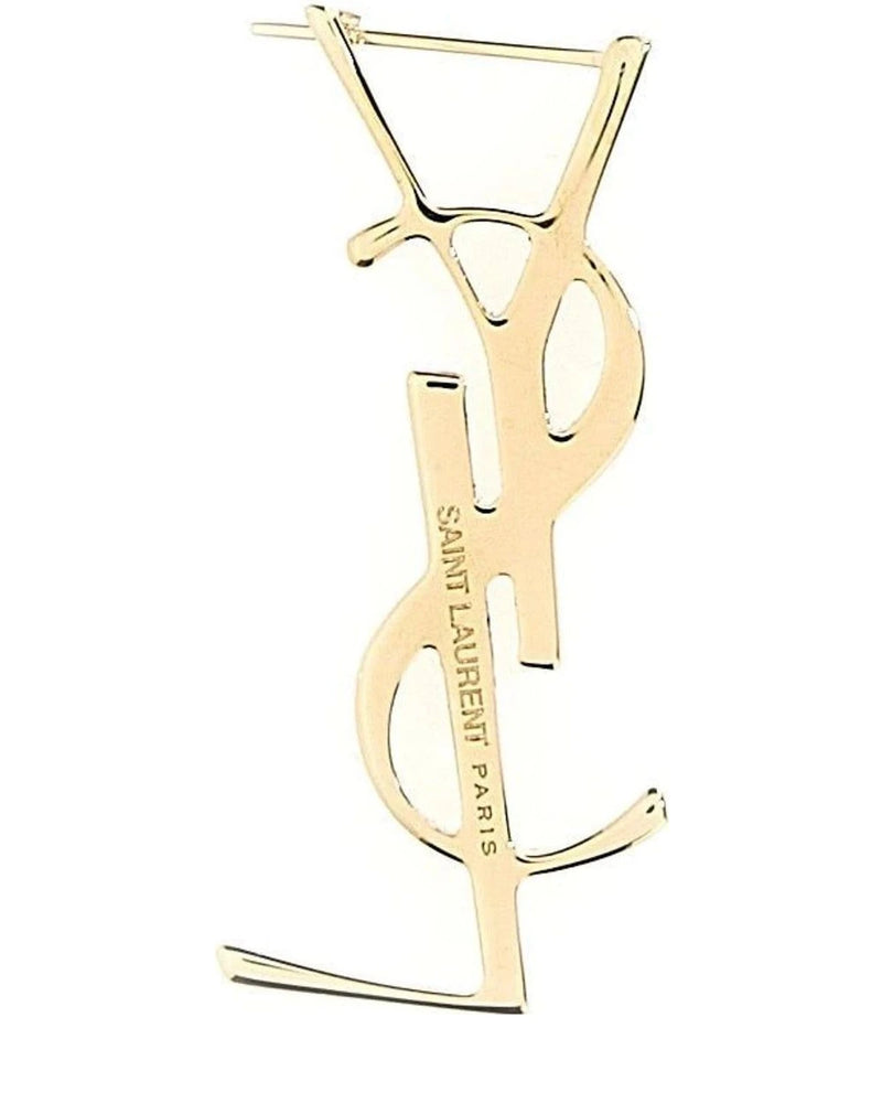 Saint Laurent Earring in gold, Brass — view 2