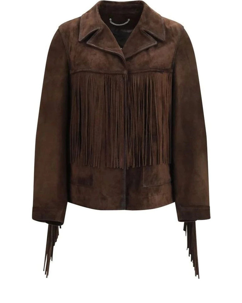 Golden Goose Trucker Jacket in brown, Suede